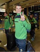 12 November 2014; Paddy O'Rourke, Meath, at Dublin Airport prior to departure for Australia ahead of the International Rules Series. Dublin Airport, Dublin. Picture credit: Ray McManus / SPORTSFILE