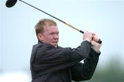 15 June 2007; Republic of Ireland manager Stephen Staunton watches his drive on the 11th teebox during the Annual Gary Kelly Golf Classic. Baltray Golf Club, Co. Louth. Photo by Sportsfile