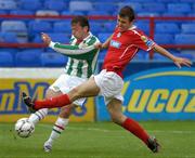 15 June 2007; Billy Woods, Cork City, in action against James Chambers, Shelbourne. FAI Ford Cup, Second Round, Shelbourne v Cork City, Tolka Park, Dublin. Picture credit: David Maher / SPORTSFILE