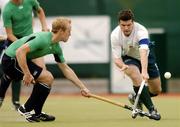 16 June 2007; Rhys Joyce, Wales, in action against Graham Shaw, Ireland. Men's Setanta Sports Trophy, Ireland v Wales, The National Hockey Stadium, University College Dublin, Belfield, Dublin. Photo by Sportsfile