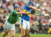 16 June 2007; Benny Dunne, Tipperary, in action against Damien Reale, Limerick. Guinness Munster Senior Hurling Championship Semi-Final Replay, Limerick v Tipperary, Semple Stadium, Thurles, Co. Tipperary. Picture credit: Pat Murphy / SPORTSFILE