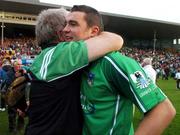 16 June 2007; Limerick manager Richie Bennis with Stephen Lucey after the game ended in a draw. Guinness Munster Senior Hurling Championship Semi-Final Replay, Limerick v Tipperary, Semple Stadium, Thurles, Co. Tipperary. Picture credit: Pat Murphy / SPORTSFILE