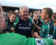 16 June 2007; Limerick manager Richie Bennis is congratulated by Limerick supporters after the game ended in a draw. Guinness Munster Senior Hurling Championship Semi-Final Replay, Limerick v Tipperary, Semple Stadium, Thurles, Co. Tipperary. Picture credit: Pat Murphy / SPORTSFILE