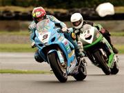 16 June 2007; Chris Walker, England, followed by Stuart Easton, Scotland, during Qualifying race. The 2007 Bennetts British Superbike Championship, Round 6, Day 2, Mondello Park, Naas, Co. Kildare. Picture credit; Tomek Zuber / SPORTSFILE