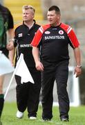 17 June 2007; Armagh manager Paul Kelly, left, and Tyrone manager Raymond Munroe. ESB Ulster Minor Football Championship Semi-Final, Tyrone v Armagh, St Tighearnach's Park, Clones, Co Monaghan. Photo by Sportsfile