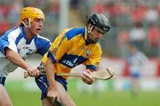 17 June 2007; Adrian Fleming, Clare, in action against Pat Fitzgerald, Waterford. Munster Intermediate Hurling Championship Semi-Final, Clare v Waterford, Semple Stadium, Thurles, Co. Tipperary. Picture credit: Matt Browne / SPORTSFILE