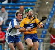 17 June 2007; Mark Flaherty, Clare, in action against Brian Wall, Waterford. Munster Intermediate Hurling Championship Semi-Final, Clare v Waterford, Semple Stadium, Thurles, Co. Tipperary. Picture credit: Matt Browne / SPORTSFILE