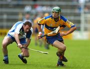 17 June 2007; Mark Flaherty, Clare, in action against Kenny Stafford, Waterford. Munster Intermediate Hurling Championship Semi-Final, Clare v Waterford, Semple Stadium, Thurles, Co. Tipperary. Picture credit: Brendan Moran / SPORTSFILE