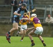 20 June 2007; Diarmuid Connolly, Dublin, in action against Bobby Kenny, Wexford. Erin Leinster U21 Hurling Championship, Dublin v Wexford. Parnell Park, Dublin. Picture credit: Pat Murphy / SPORTSFILE