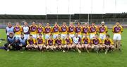 20 June 2007; The Wexford squad. Erin Leinster U21 Hurling Championship, Dublin v Wexford. Parnell Park, Dublin. Picture credit: Pat Murphy / SPORTSFILE