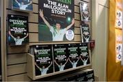 12 November 2014; A general view of former Republic of Ireland international Alan McLoughlin's new book on the shelfs at the launch of  'A Different Shade of Green. Dubray Bookshop, Grafton Street, Dublin. Picture credit: Barry Cregg / SPORTSFILE