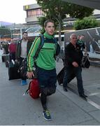 13 November 2014; Ireland's Colm O'Neill, Cork, arrives in Australia ahead of the International Rules Series. Melbourne Airport, Melbourne, Australia. Picture credit: Ray McManus / SPORTSFILE