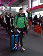 13 November 2014; Ireland's Kevin McLoughlin, Mayo, arrives in Australia ahead of the International Rules Series. Melbourne Airport, Melbourne, Australia. Picture credit: Ray McManus / SPORTSFILE