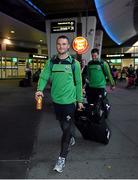 13 November 2014; Ireland's Neil McGee, Donegal, arrives in Australia ahead of the International Rules Series. Melbourne Airport, Melbourne, Australia. Picture credit: Ray McManus / SPORTSFILE