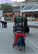 13 November 2014; Ireland manager Paul Earley and selector Tony Scullion arrive in Australia ahead of the International Rules Series. Melbourne Airport, Melbourne, Australia. Picture credit: Ray McManus / SPORTSFILE