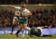 8 November 2014; Rob Kearney, Ireland, is tackled by Handré Pollard, left, and Jan Serfontein, right, South Africa. Guinness Series, Ireland v South Africa, Aviva Stadium, Lansdowne Road, Dublin. Picture credit: Stephen McCarthy / SPORTSFILE