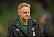 8 November 2014; Ireland head coach Joe Schmidt. Guinness Series, Ireland v South Africa, Aviva Stadium, Lansdowne Road, Dublin. Picture credit: Stephen McCarthy / SPORTSFILE