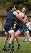 14 November 2014; Ireland's Colm O'Neill is tackled by Kevin McKernan during International Rules squad training ahead of their International Rules Series game against Australia on Saturday 22nd November. International Rules Squad training, Wesley College, Melbourne, Victoria, Australia. Picture credit: Ray McManus / SPORTSFILE