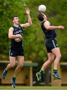 14 November 2014; Ireland's Paddy O'Rourke and Michael Murphy during International Rules squad training ahead of their International Rules Series game against Australia on Saturday 22nd November. International Rules Squad training, Wesley College, Melbourne, Victoria, Australia.  Picture credit: Ray McManus / SPORTSFILE