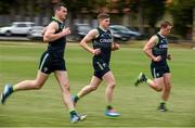 14 November 2014; Ireland's Darren Hughes with Paddy O'Rourke, to his right, and Colm O'Neill, to his left, during International Rules squad training ahead of their International Rules Series game against Australia on Saturday 22nd November. International Rules Squad training, Wesley College, Melbourne, Victoria, Australia. Picture credit: Ray McManus / SPORTSFILE