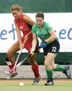 16 June 2007; Cathy McKean, Ireland, in action against Christina Schuetze, Germany. Women’s Setanta Sports Trophy, Ireland v Germany, The National Hockey Stadium, University College Dublin, Belfield, Dublin. Photo by Sportsfile