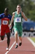 23 June 2007; Ireland's Paul Hession on his way to finish second and also set a new Irish Record of 10.18 in the 100m for Men. European Cup Athletics, First League, Group A, Vaasa, Finland. Picture credit: Tomas Greally / SPORTSFILE