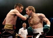 23 June 2007; Bernard Dunne in action against Reidar Walstad. Hunky Dorys Fight Night, European Super Bantamweight Title Defence, Bernard Dunne.v.Reidar Walstad, Point Depot, Dublin. Picture credit: David Maher / SPORTSFILE