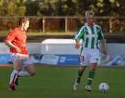 23 June 2007; Cork City's Liam Kearney, right, in action against FC Valur. UEFA Intertoto Cup, First Round, First Leg, FC Valur v Cork City, Laugardalsvöllur, Reykjavik, Iceland. Picture credit: Jens Ormslev / SPORTSFILE