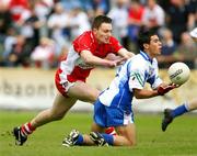 24 June 2007; Conor Galligan, Monaghan, in action against James Kielt, Derry . ESB Ulster Minor Football Championship Semi-Final, Derry v Monaghan, Casement Park, Belfast. Picture credit: Oliver McVeigh / SPORTSFILE