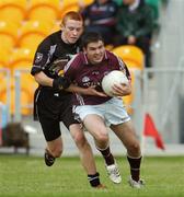 24 June 2007; Damien Reddington, Galway, in action against Noel Gaughan, Sligo. ESB Connacht Minor Football Championship Semi-Final, Sligo v Galway, Pairc Sean MacDiarmada, Carrick-on-Shannon, Co. Leitrim. Picture credit: Ray McManus / SPORTSFILE