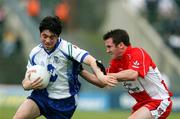 24 June 2007; Ciaran Hanratty, Monaghan, in action against Michael McGoldrick, Derry. Bank of Ireland Ulster Senior Football Championship Semi-Final, Derry v Monaghan, Casement Park, Belfast. Picture credit: Oliver McVeigh / SPORTSFILE