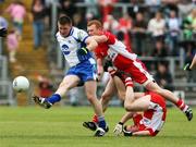 24 June 2007; Rory Woods, Monaghan, in action against Fergal Doherty, Derry. Bank of Ireland Ulster Senior Football Championship Semi-Final, Derry v Monaghan, Casement Park, Belfast. Picture credit: Oliver McVeigh / SPORTSFILE