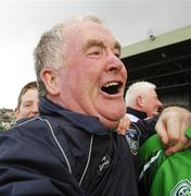 24 June 2007; Limerick manager Richie Bennis celebrates victory at the final whistle. Guinness Munster Senior Hurling Championship Semi-Final, 2nd Replay, Limerick v Tipperary, Gaelic Grounds, Limerick. Picture credit: Brendan Moran / SPORTSFILE