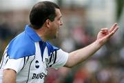 24 June 2007; Monaghan manager Seamus McEnaney issues instructions near the end of the game. Bank of Ireland Ulster Senior Football Championship Semi-Final, Derry v Monaghan, Casement Park, Belfast. Picture credit: Oliver McVeigh / SPORTSFILE