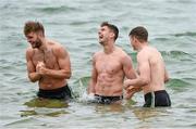15 November 2014; Aidan O'Shea, Colm Begley and Darren Hughes during a 'beach recovery session' after training ahead of their International Rules Series warm up game against VFL All Stars on Sunday 16th. Ireland International Rules Squad Training, Sandringham beach, Melbourne, Victoria, Australia. Picture credit: Ray McManus / SPORTSFILE