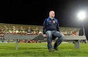 15 November 2014; Anto Finnegan waiting for both teams to come out for the team pictures. #GameForAnto, Ulster Allstars XV v Dublin 2013 team, Kingspan Stadium, Ravenhill Park, Belfast, Co. Antrim. Picture credit: Oliver McVeigh / SPORTSFILE