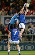 15 November 2014; Michael McCann, Ulster Allstars XV, in action against David Byrne, Dublin 2013 team. #GameForAnto, Ulster Allstars XV v Dublin 2013 team, Kingspan Stadium, Ravenhill Park, Belfast, Co. Antrim. Picture credit: Oliver McVeigh / SPORTSFILE