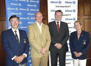 30 May 2007: Damien O'Neiil, 2nd from right, Allianz Group Head of Marketing, is pictured alongside the team that finished second in the Allianz - Irish Independent Executive Golf Trophy 2nd Round Qualifier, from left to right, Jimmy Smith, Mens Captain of Co. Cavan Golf Club, Padriag McEntee, Vice - Captain of Co. Cavan Golf Club, and Helen McMahon, Lady Captain Co. Cavan Golf Club. Allianz - Independent Golf Classic, Slieve Russell Golf Club, Ballyconnell, Co. Cavan. Picture credit: SPORTSFILE
