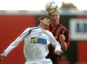 25 June 2007; Liam Burns, Bohemians, in action against Robert Brosnan, Waterford United. eircom League Premier Division, Bohemians v Waterford United, Dalymount Park, Dublin. Picture credit: Pat Murphy / SPORTSFILE