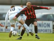 25 June 2007; Thomas Heary, Bohemians, in action against Shane Harte, Waterford United. eircom League Premier Division, Bohemians v Waterford United, Dalymount Park, Dublin. Picture credit: Pat Murphy / SPORTSFILE
