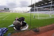 17 June 2007; A TV camera is tested before the game. Bank of Ireland Leinster Senior Football Championship Quarter-Final, Louth v Wexford, Croke Park, Dublin. Picture credit: Ray McManus / SPORTSFILE