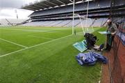17 June 2007; A TV camera is tested before the game. Bank of Ireland Leinster Senior Football Championship Quarter-Final, Louth v Wexford, Croke Park, Dublin. Picture credit: Ray McManus / SPORTSFILE