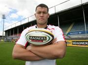27 June 2007; Ulster's Carlo Del Fava at a press conference unveiling new signings for the new season. Ulster Rugby Press Conference, Ravenhill Park, Belfast, Co. Antrim. Picture credit; Oliver McVeigh / SPORTSFILE