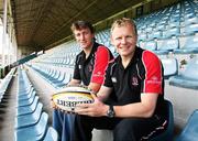 27 June 2007; Ulster's new assistant coach Steve Williams alongside Ulster head coach Mark McCall at a press conference to unveil new signings for the season. Ulster Rugby Press Conference, Ravenhill Park, Belfast, Co. Antrim. Picture credit; Oliver McVeigh / SPORTSFILE