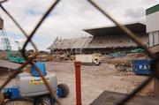 27 June 2007;  A general view of the demolition of the East Stand at Lansdowne Road. Dublin. Picture credit: Matt Browne / SPORTSFILE