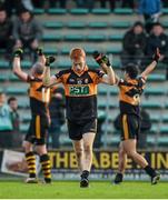 16 November 2014; Shane O'Callaghan, Austin Stacks, celebrates at the final whistle after victory over Ballincollig. AIB Munster GAA Football Senior Club Championship Semi-Final, Austin Stacks v Ballincollig, Austin Stack Park, Tralee, Co. Kerry. Picture credit: Diarmuid Greene / SPORTSFILE