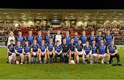 15 November 2014; The Ulster Allstars XV squad along with Anto Finnegan sitting in the centre of front row. #GameForAnto, Ulster Allstars XV v Dublin 2013 team, Kingspan Stadium, Ravenhill Park, Belfast, Co. Antrim. Picture credit: Oliver McVeigh / SPORTSFILE