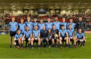 15 November 2014; The Dublin 2013 squad along with Anto Finnegan and his daughter Ava, sitting in the centre of front row. #GameForAnto, Ulster Allstars XV v Dublin 2013 team, Kingspan Stadium, Ravenhill Park, Belfast, Co. Antrim. Picture credit: Oliver McVeigh / SPORTSFILE