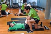 17 November 2014; Ireland's Ross Munnelly and Ciaran McDonald during a 'recovery session' in the South Pacific Health Club in advance of the team moving to Perth for the International Rules Series game against Australia on Saturday 22nd November. Ireland International Rules Squad Recovery Session, South Pacific Health Club, St Kilda Sea Baths, Jacka Boulevard, St Kilda, Melbourne, Victoria, Australia. Picture credit: Ray McManus / SPORTSFILE