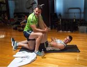 17 November 2014; Ireland's Michael Murphy and Paddy O'Rourke during a 'recovery session' in the South Pacific Health Club in advance of the team moving to Perth for the International Rules Series game against Australia on Saturday 22nd November. Ireland International Rules Squad Recovery Session, South Pacific Health Club, St Kilda Sea Baths, Jacka Boulevard, St Kilda, Melbourne, Victoria, Australia. Picture credit: Ray McManus / SPORTSFILE